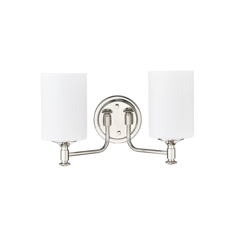 Millennium 91032-PN Ailey Two Light Vanity, Polished Nickel