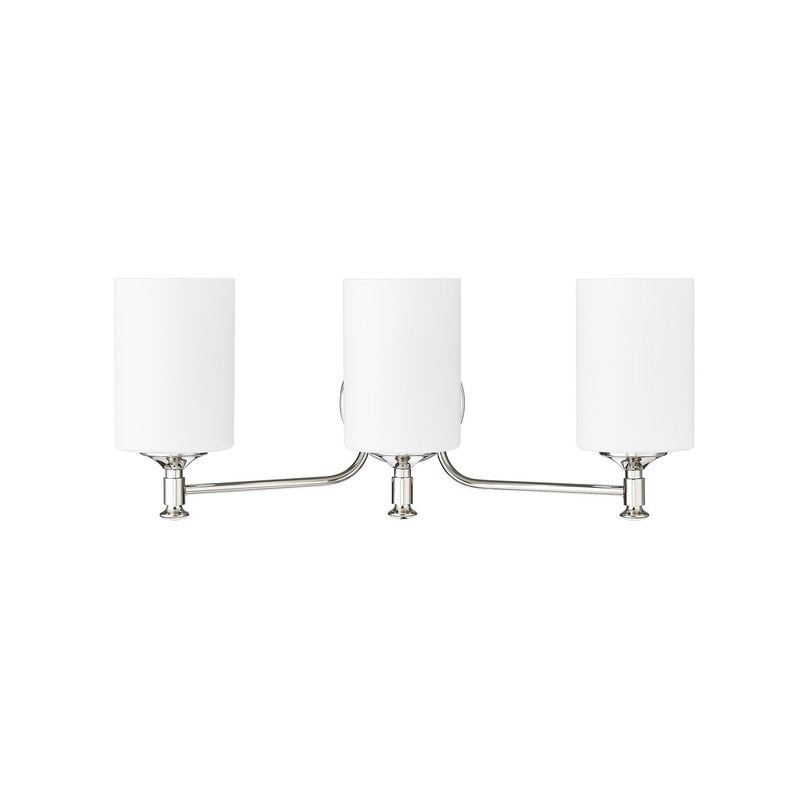 Millennium 91033-PN Ailey Three Light Vanity, Polished Nickel