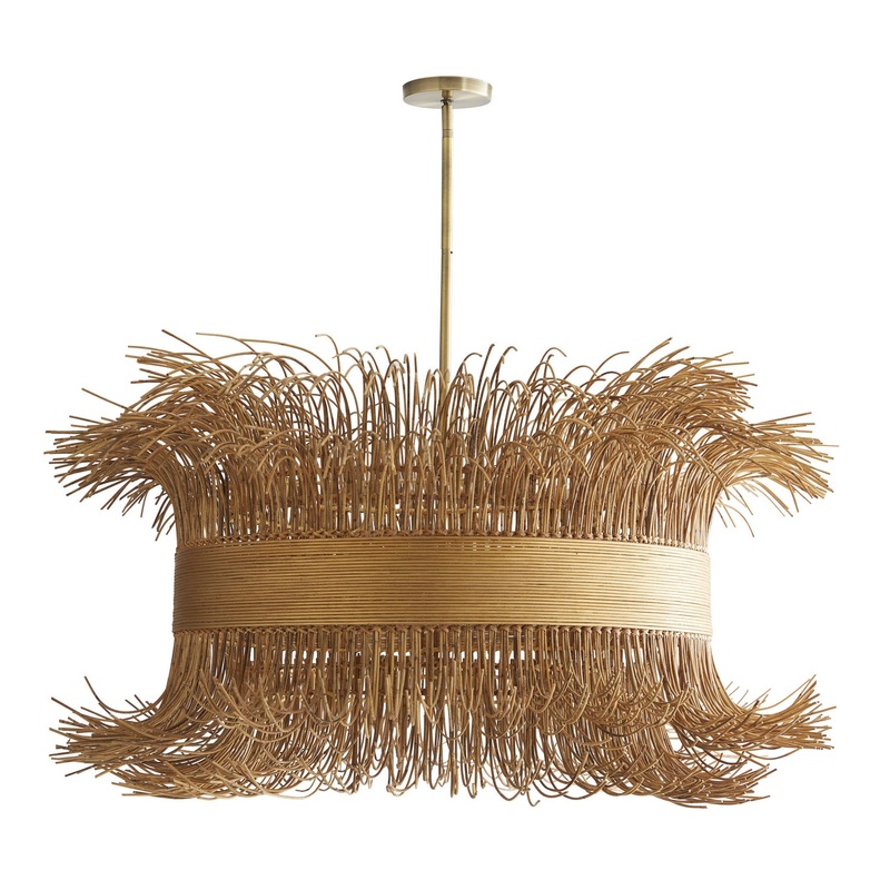Arteriors DK89925 Filamento Six Light Chandelier Natural