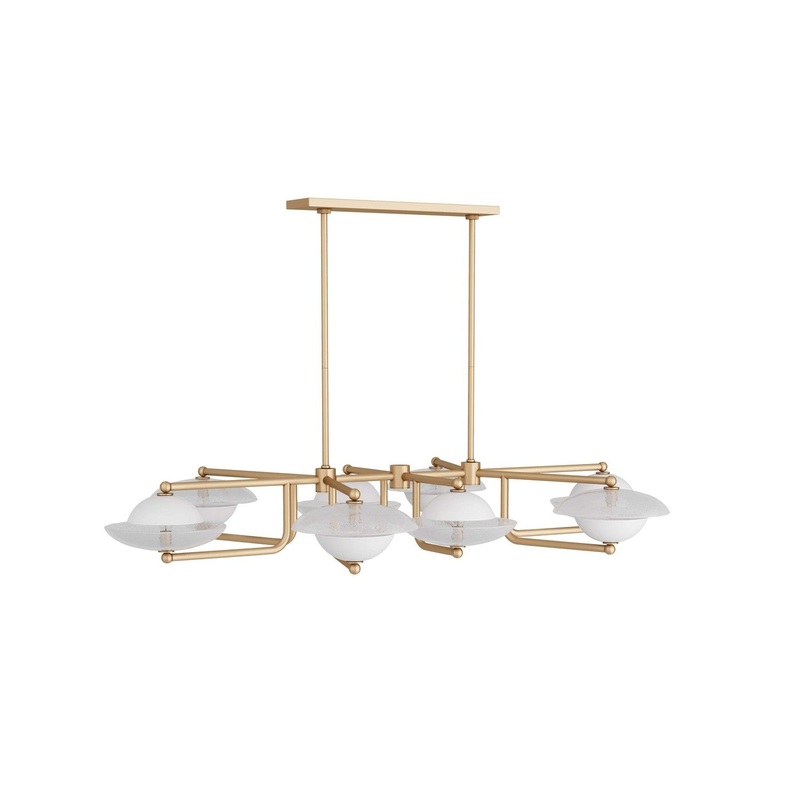 Arteriors DLC07 Towne Eight Light Chandelier Clear Seedy