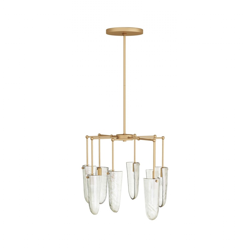 Arteriors DMC04 Valeria Eight Light Chandelier Clear Seedy