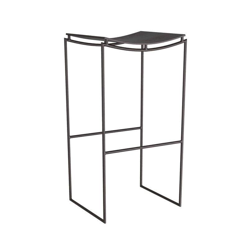 Arteriors FSI04 Jerome Bar Stool Blackened Iron