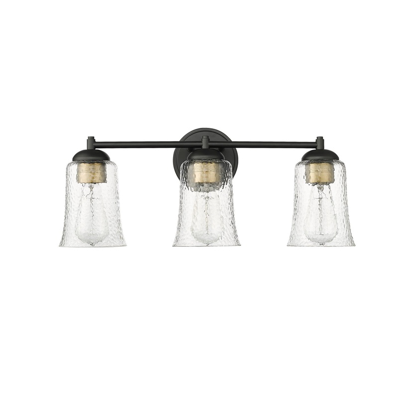 Millennium 10103-MB Abilene Three Light Vanity, Matte Black