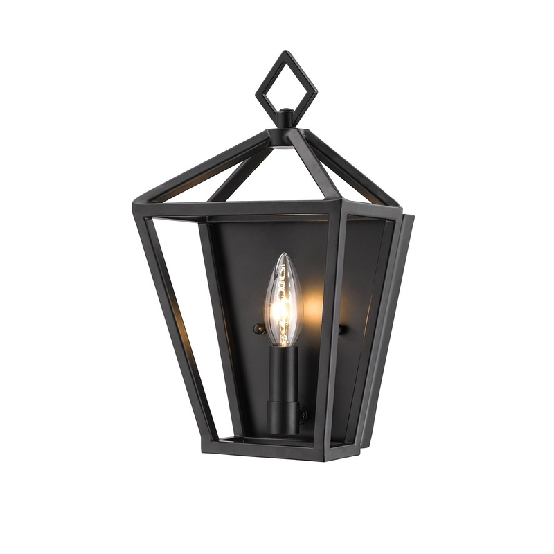 Millennium 2571-MB One Light Wall Sconce, Matte Black