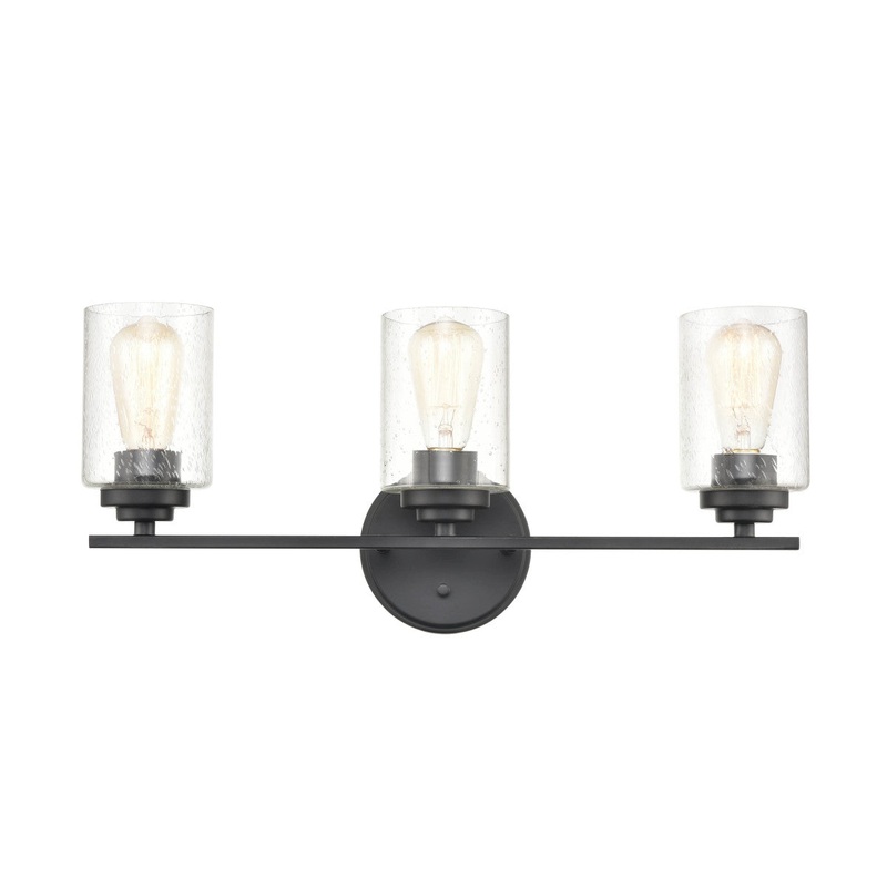 Millennium 3683-MB Three Light Vanity, Matte Black