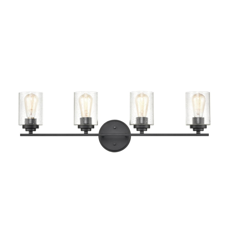 Millennium 3684-MB Four Light Vanity, Matte Black