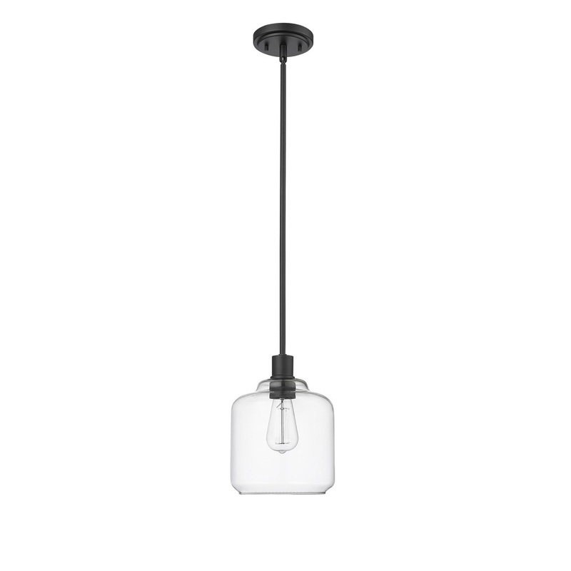 Millennium 46901-MB Asheville One Light Mini-Pendant, Matte Black
