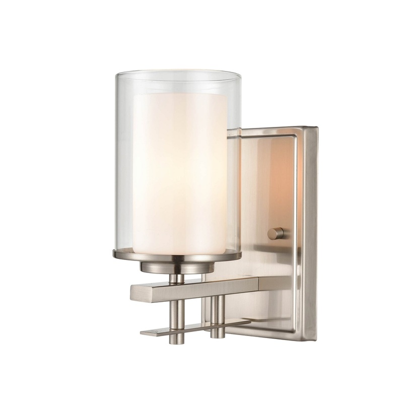 Millennium 5501-BN Huderson One Light Wall Sconce, Brushed Nickel