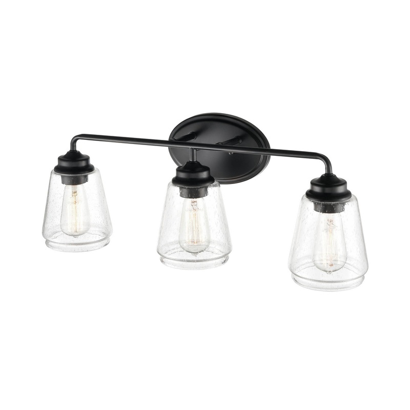 Millennium 2463-MB Three Light Vanity, Matte Black