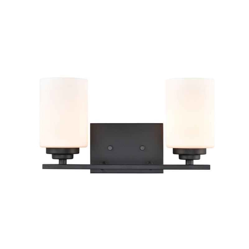 Millennium 3182-MB Durham Two Light Vanity, Matte Black