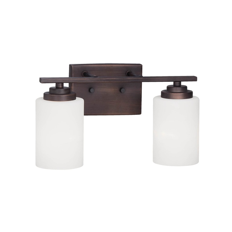 Millennium 3182-RBZ Durham Two Light Vanity, Rubbed Bronze