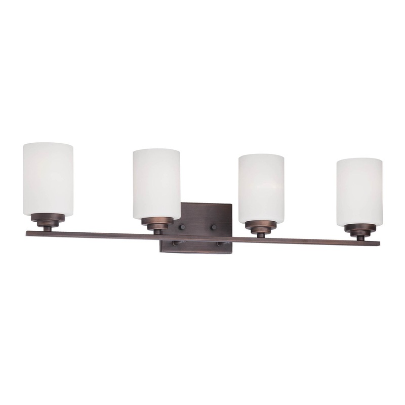 Millennium 3184-RBZ Durham Four Light Vanity, Rubbed Bronze