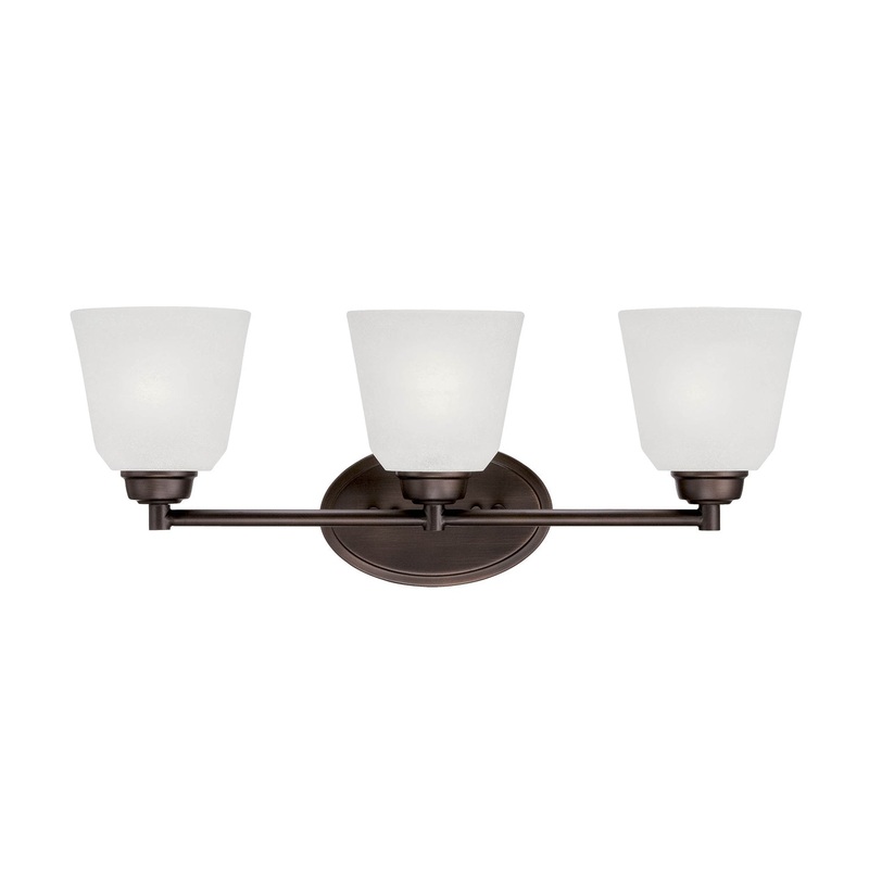 Millennium 3223-RBZ Franklin Three Light Vanity, Rubbed Bronze
