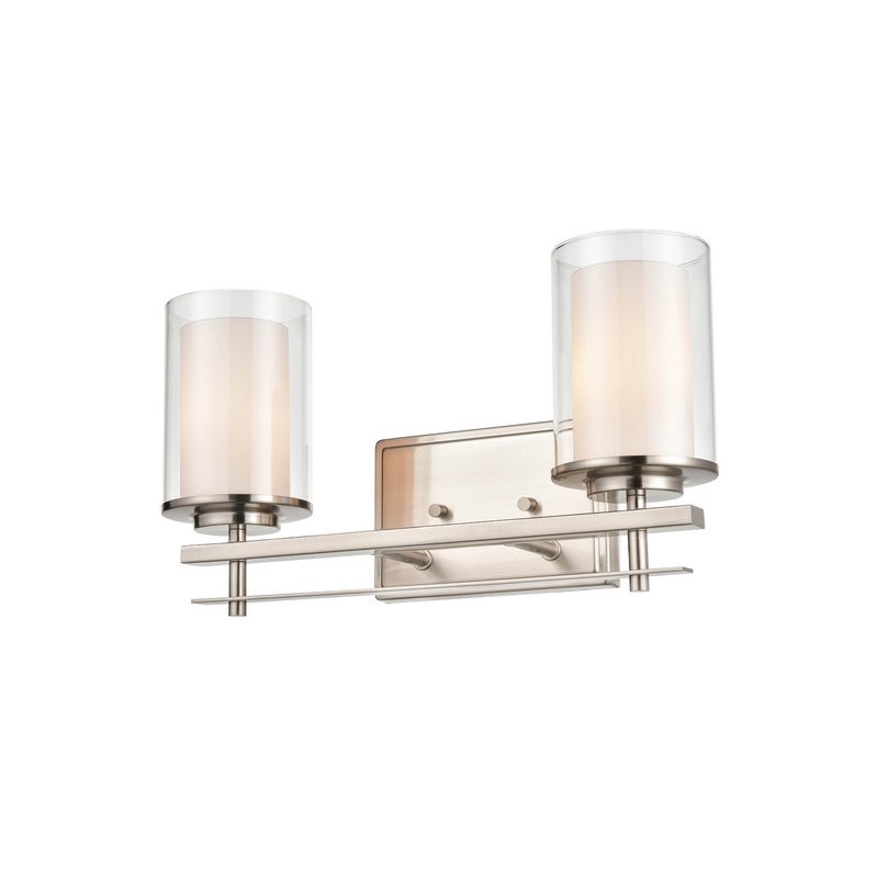 Millennium 5502-BN Huderson Two Light Wall Sconce, Brushed Nickel