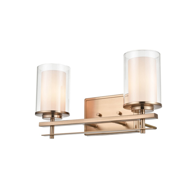 Millennium 5502-MG Huderson Two Light Wall Sconce, Modern Gold