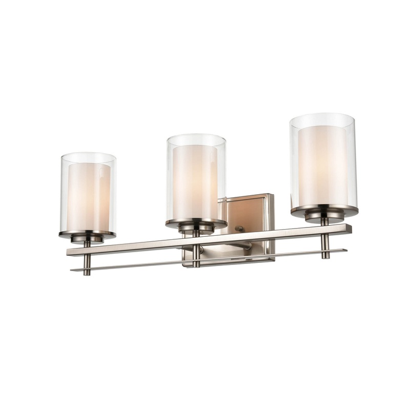 Millennium 5503-BN Huderson Three Light Wall Sconce, Brushed Nickel