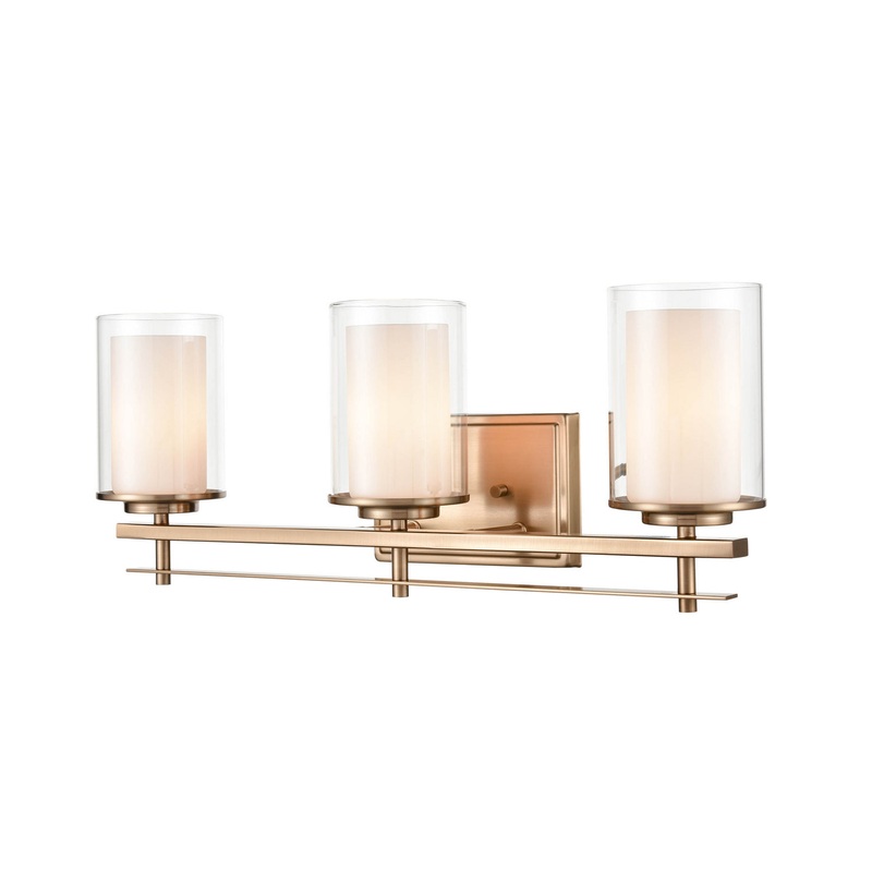 Millennium 5503-MG Huderson Three Light Wall Sconce, Modern Gold