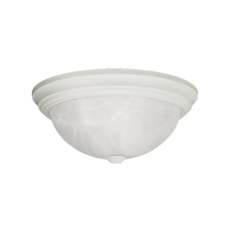 Millennium 565-WH Three Light Flushmount, Textured White