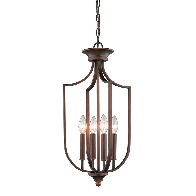 Millennium 635-RBZ Four Light Pendant, Rubbed Bronze