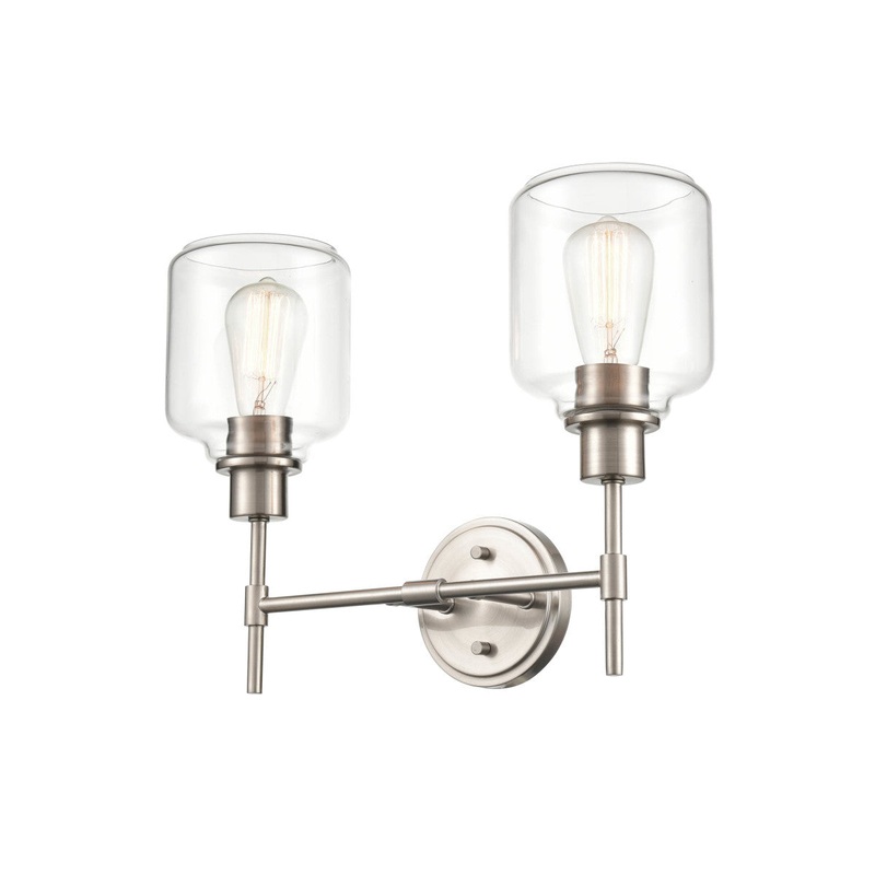 Millennium 6942-SN Asheville Two Light Vanity, Satin Nickel