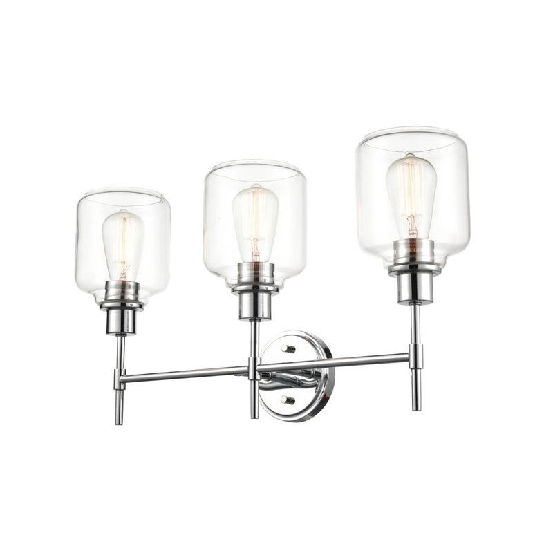 Millennium 6943-CH Asheville Three Light Vanity, Chrome