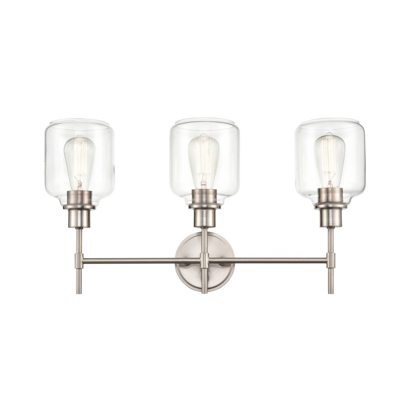 Millennium 6943-SN Asheville Three Light Vanity, Satin Nickel