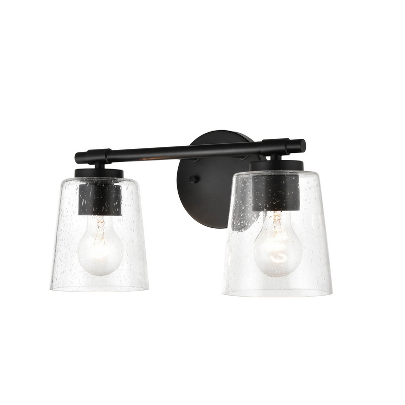 Millennium 8112-MB Two Light Vanity, Matte Black