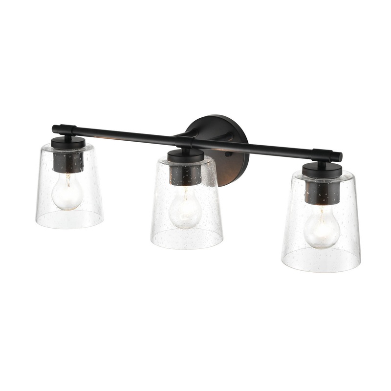 Millennium 8113-MB Three Light Vanity, Matte Black