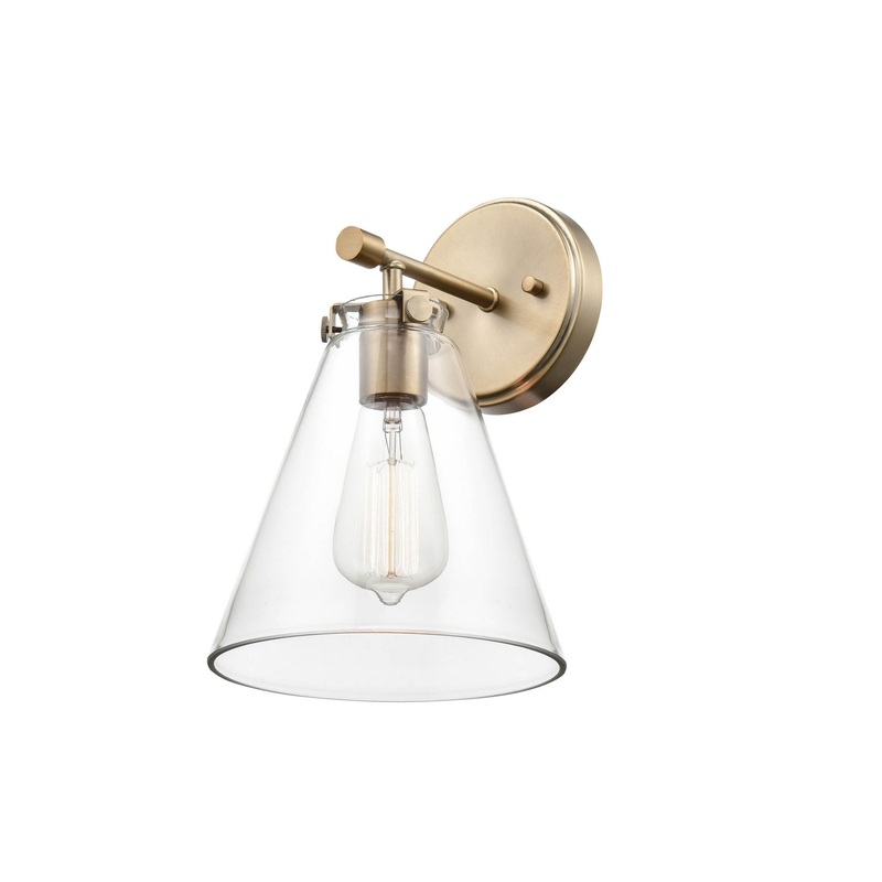Millennium 8121-MG Aliza One Light Wall Sconce, Modern Gold