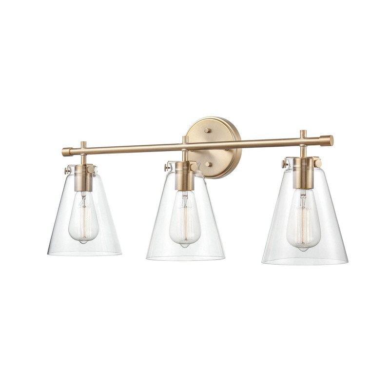 Millennium 8123-MG Aliza Three Light Vanity, Modern Gold