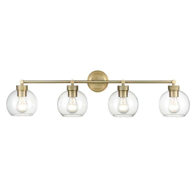 Millennium 99104-VB Jonatan Four Light Vanity, Vintage Brass