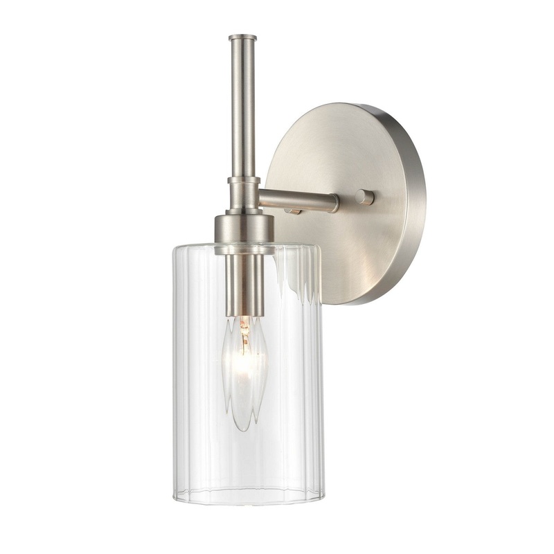 Millennium 9921-BN Chastine One Light Wall Sconce, Brushed Nickel