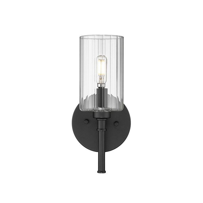 Millennium 9921-MB Chastine One Light Wall Sconce, Matte Black