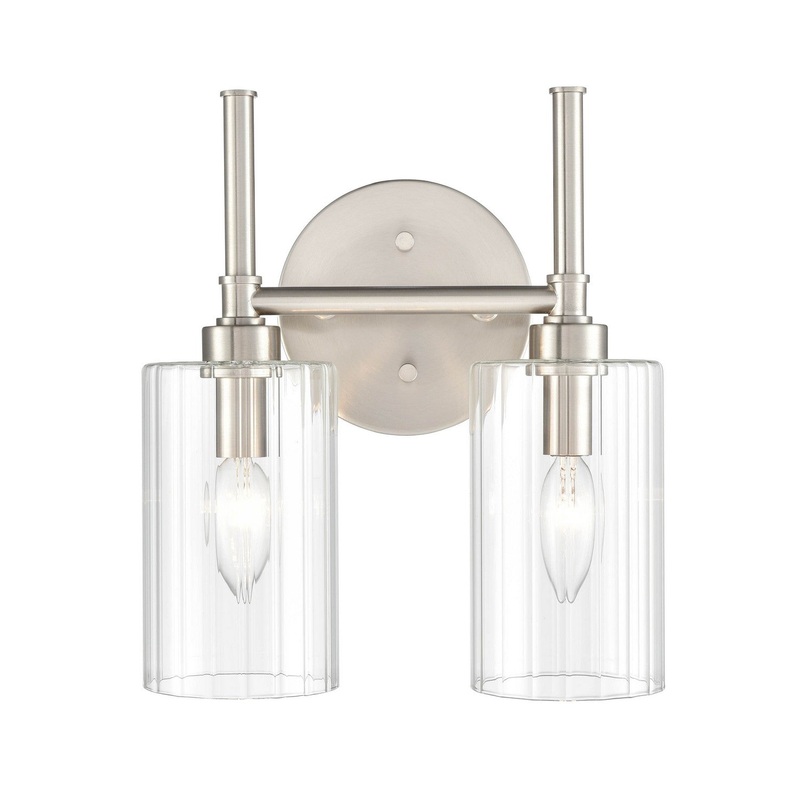 Millennium 9922-BN Chastine Two Light Vanity, Brushed Nickel