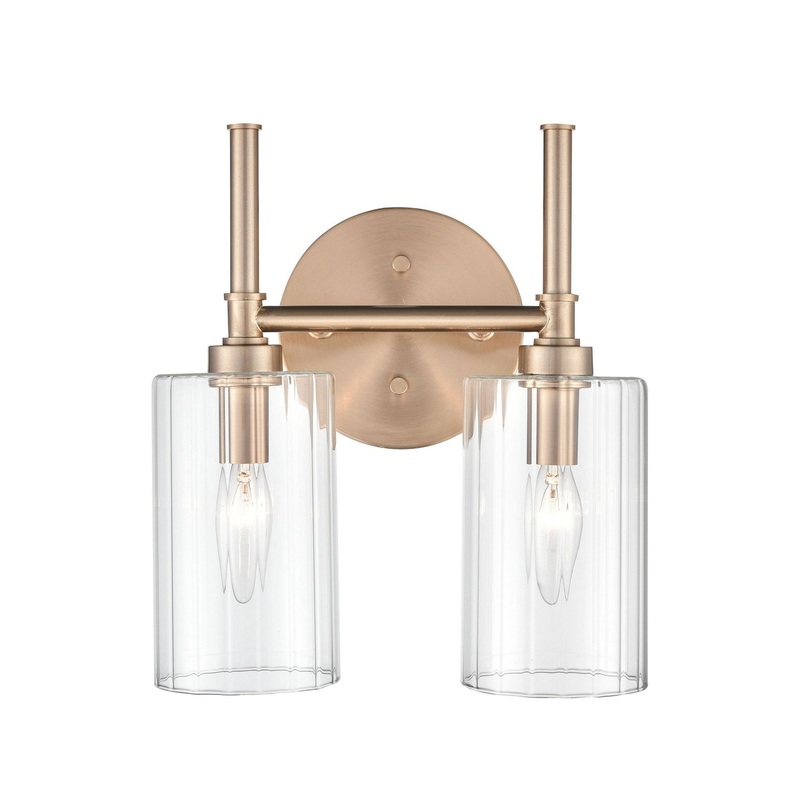 Millennium 9922-MG Chastine Two Light Vanity, Modern Gold