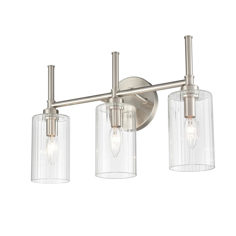 Millennium 9923-BN Chastine Three Light Vanity, Brushed Nickel