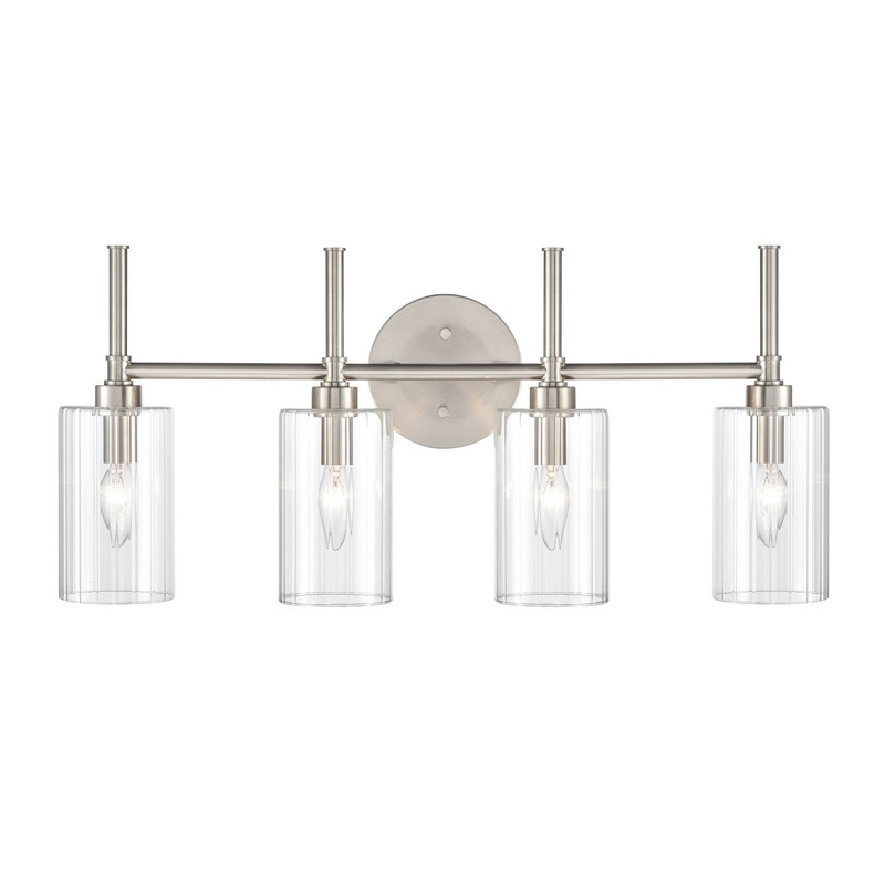 Millennium 9924-BN Chastine Four Light Vanity, Brushed Nickel