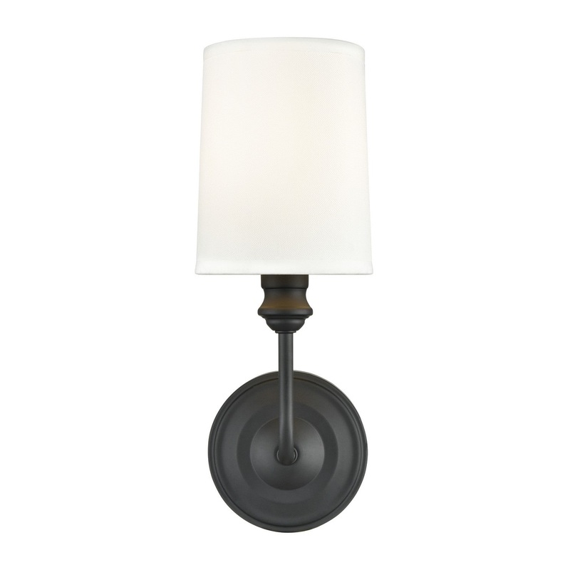 Millennium 99801-MB Leena One Light Wall Sconce, Matte Black