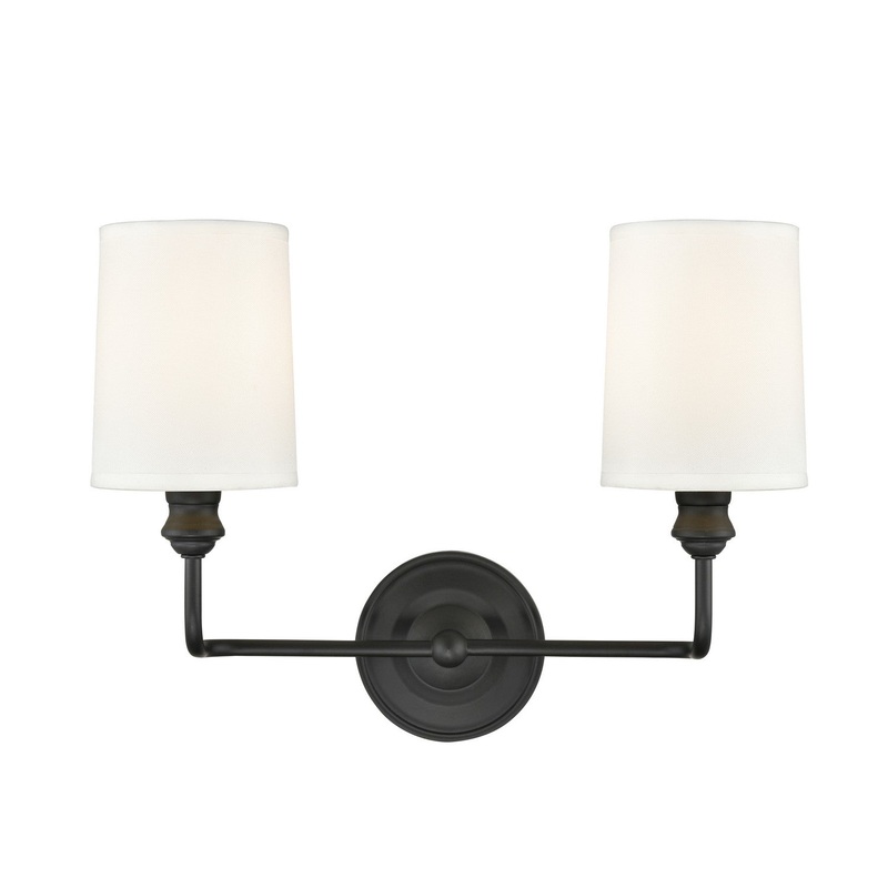 Millennium 99802-MB Leena Two Light Vanity, Matte Black