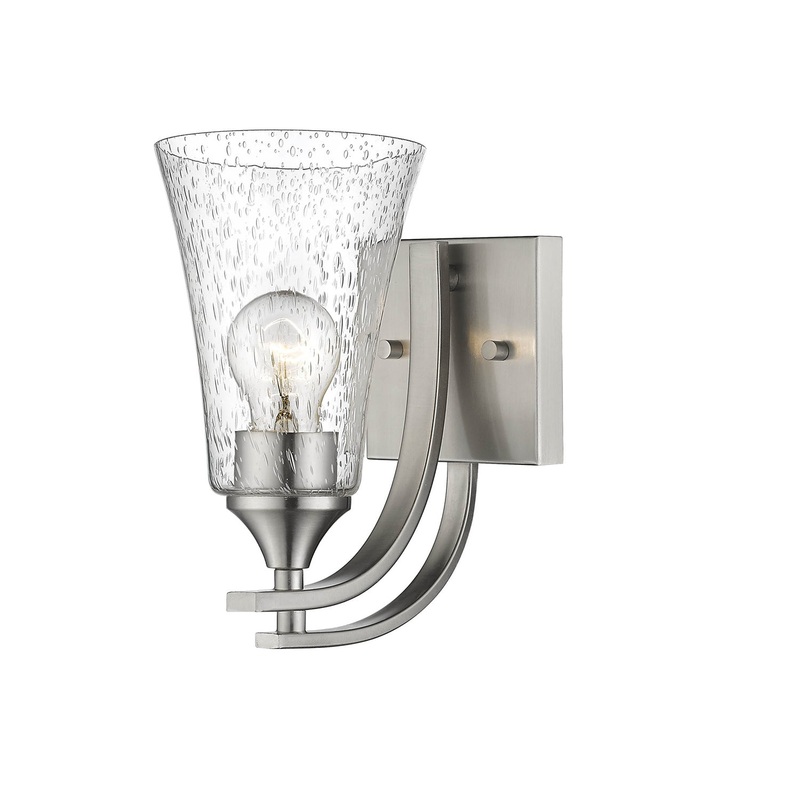 Millennium 1491-SN Natalie One Light Wall Sconce, Satin Nickel