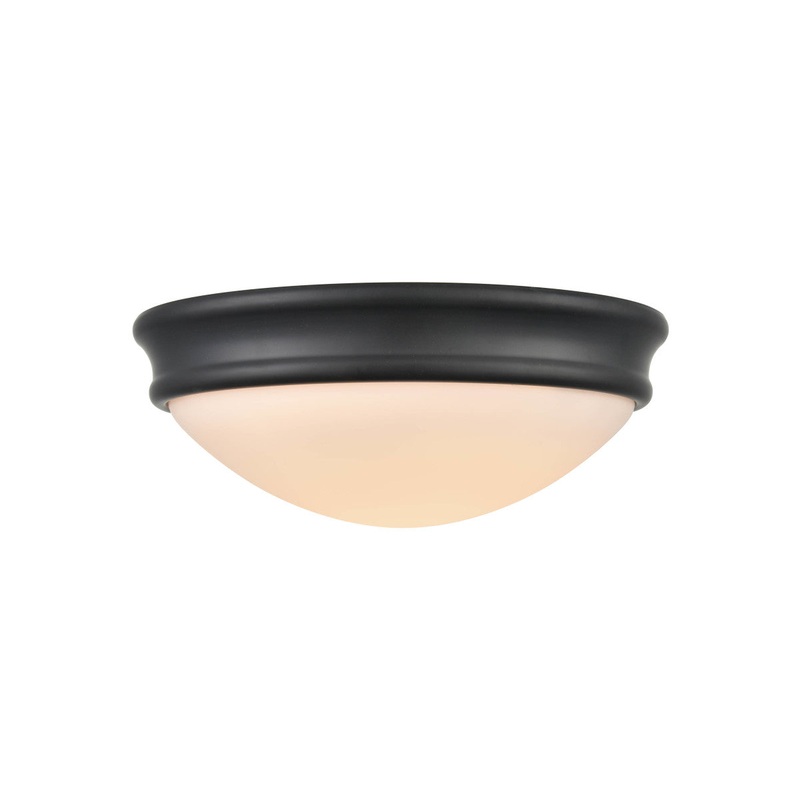Millennium 5221-MB One Light Flushmount, Matte Black