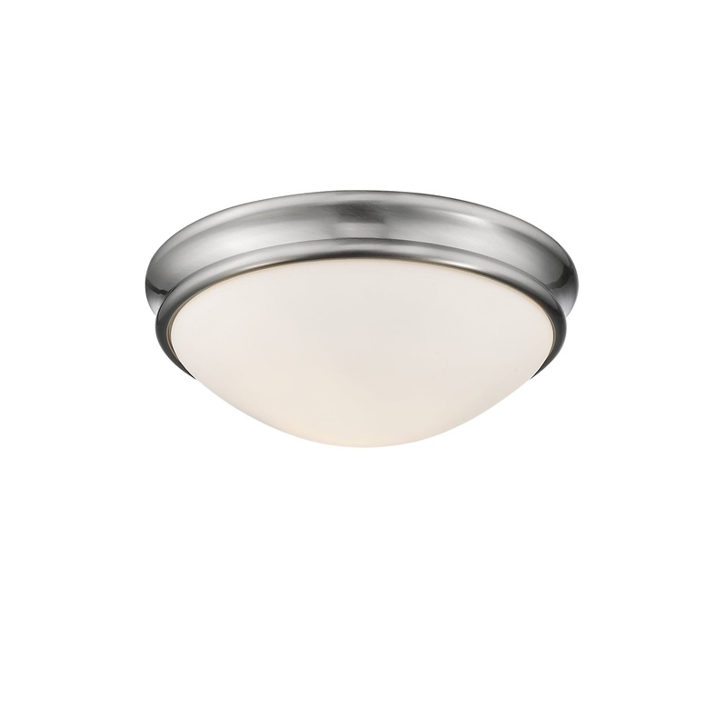 Millennium 5223-BN Two Light Flushmount, Brushed Nickel