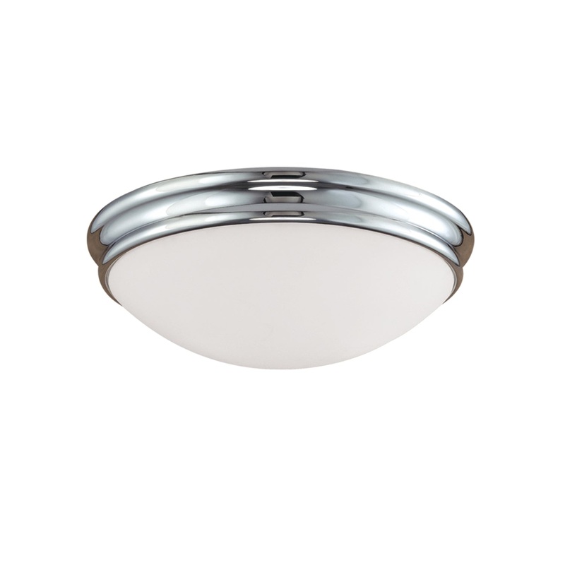 Millennium 5223-CH Two Light Flushmount, Chrome