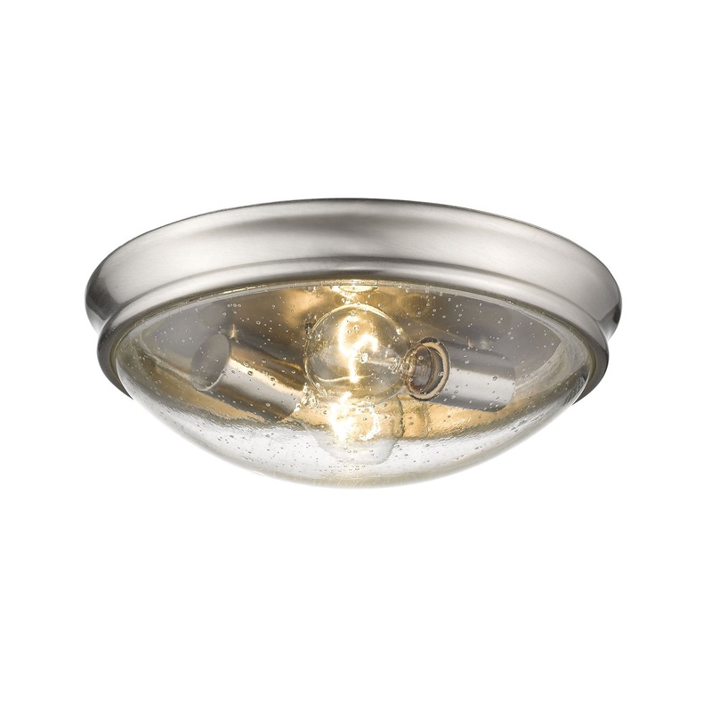 Millennium 5228-BN Two Light Flushmount, Brushed Nickel