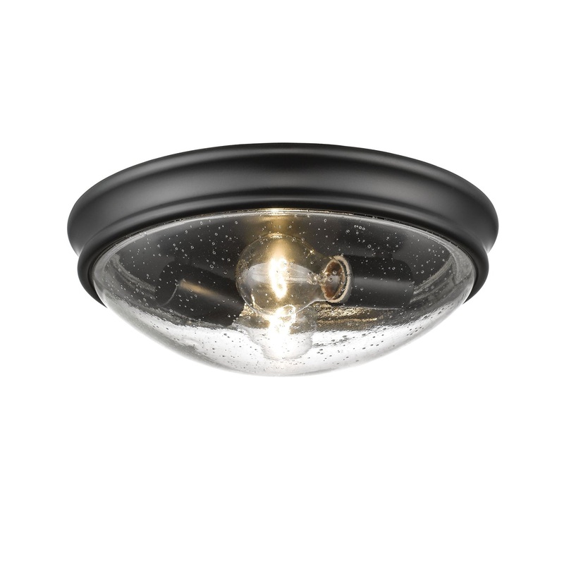Millennium 5228-MB Two Light Flushmount, Matte Black