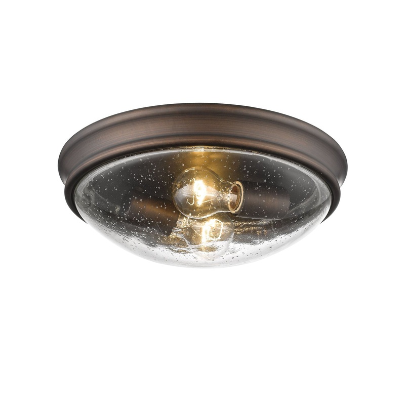 Millennium 5228-RBZ Two Light Flushmount, Rubbed Bronze