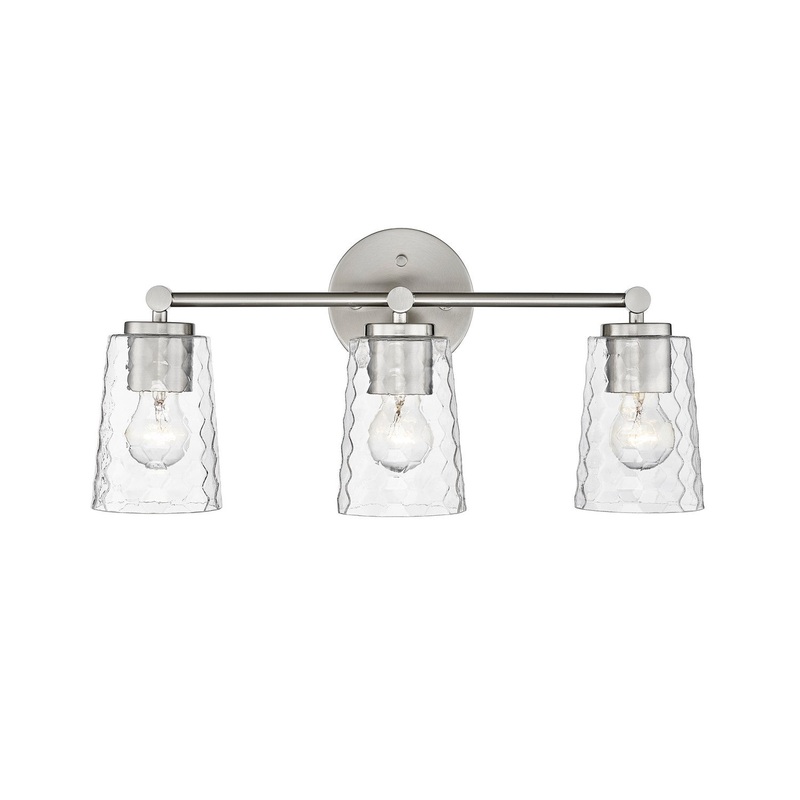 Millennium 9233-BN Ashli Three Light Vanity, Brushed Nickel