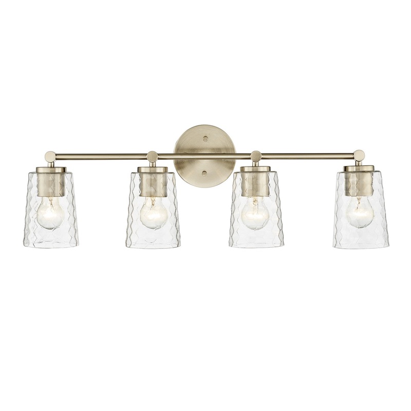 Millennium 9234-MG Ashli Four Light Vanity, Modern Gold