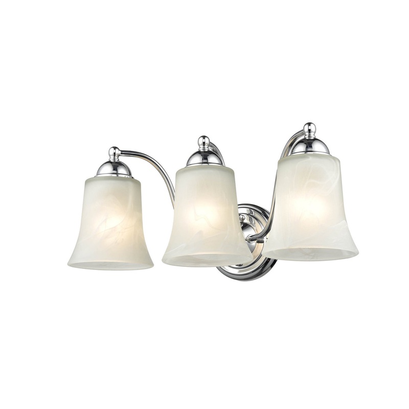 Millennium 9333-CH Three Light Vanity, Chrome