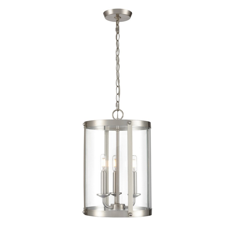Millennium 94003-BN Aydenn Three Light Pendant, Brushed Nickel